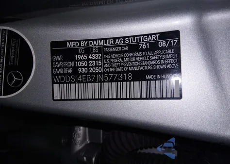 2018 Mercedes-Benz Cla 250 z USA, uszkodzony, nr VIN WDDSJ4EB7JN577318